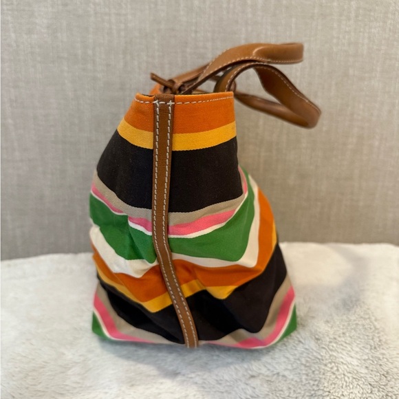 Vintage Kate Spade striped bucket bag / tote - Picture 3 of 7